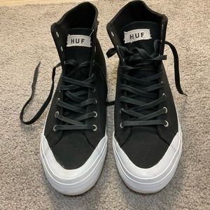 HUF high top black sneaker